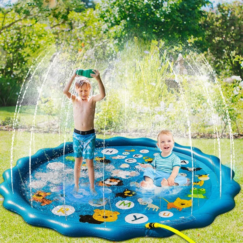 AquaWhirl – Spetterspeelmat met waterstralen en leuk zeethema-ontwerp