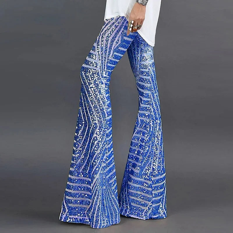 Luna – Stijlvolle uitlopende broek met klassiek design en relaxte pasvorm