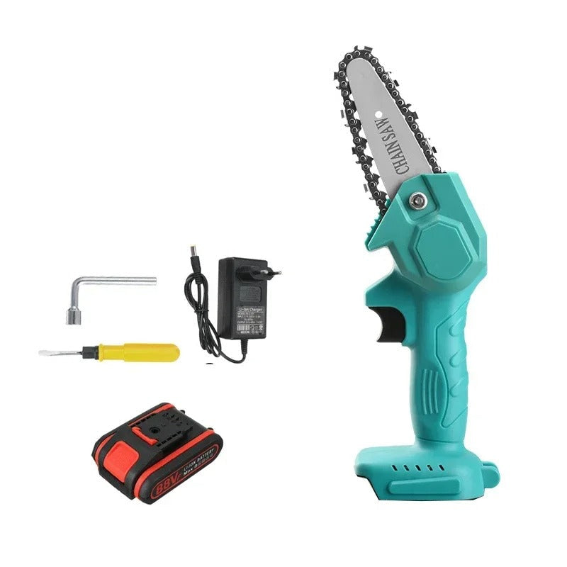 SwiftEdge – Draadloze handkettingzaag met compacte behuizing en zeer nauwkeurige zaagcontrole