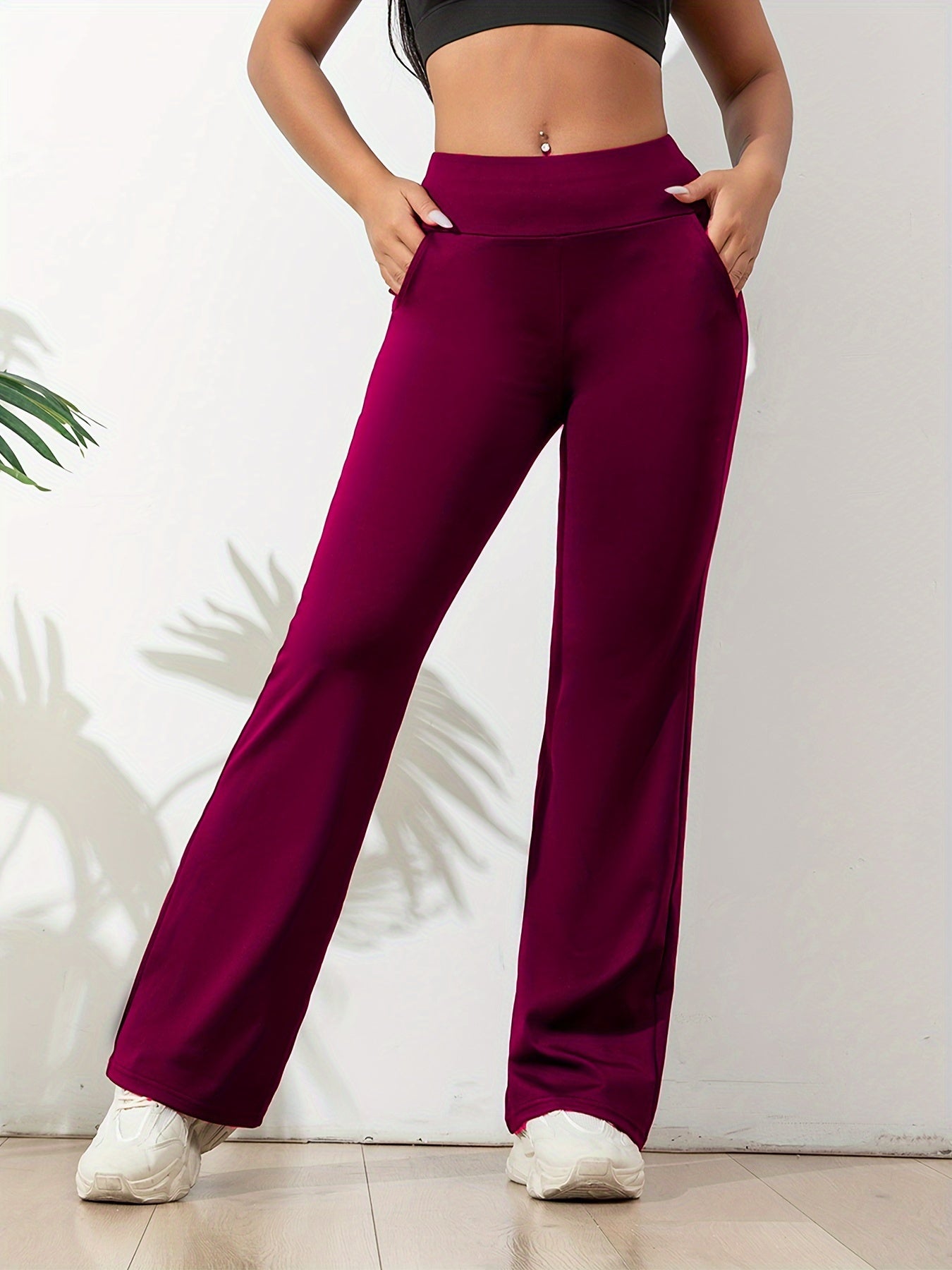 Naina - Relaxed Fit Yoga Broek met Verstelbare Taille