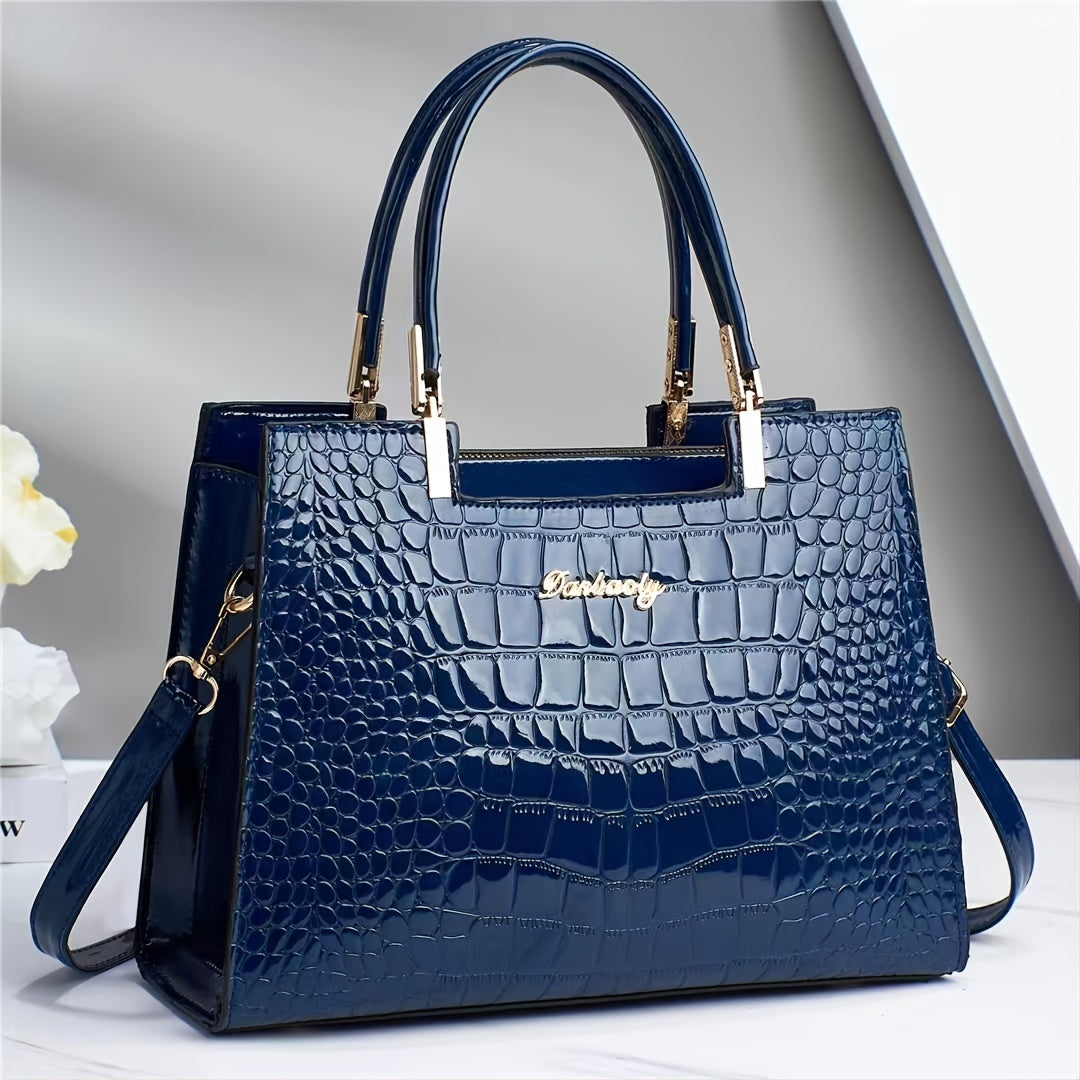 Delilah - Elegante handtas met krokodillenpatroon en premium design