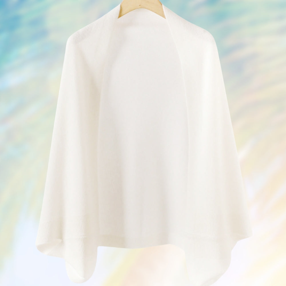 Ethena - Elegante wikkelsjaal met lange mouwen en comfortabele pasvorm