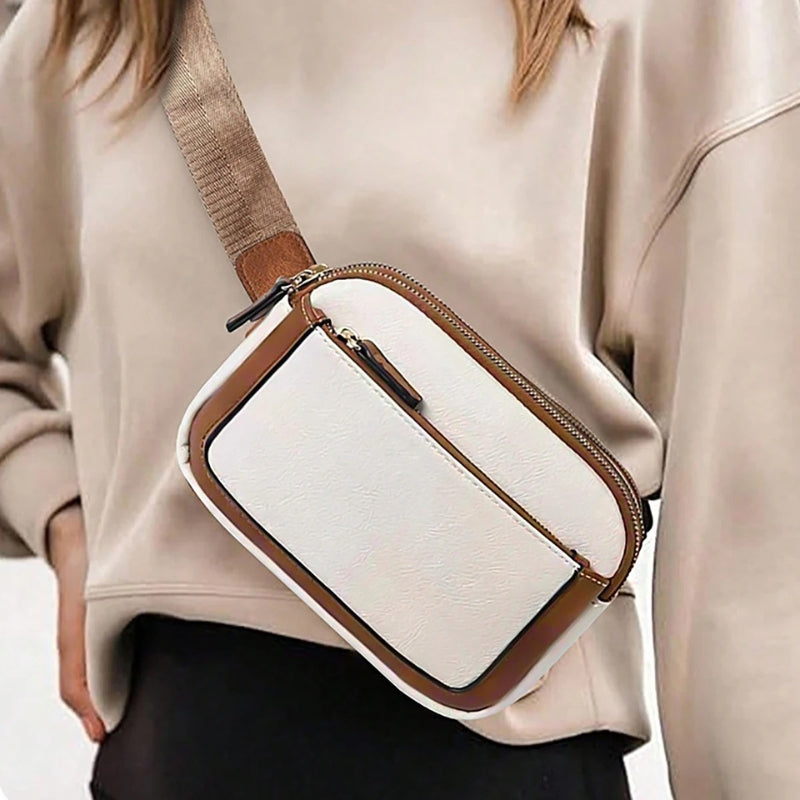 Charlotte - Lichtgewicht crossbodytas met meerdere ritsvakken en verstelbare banden