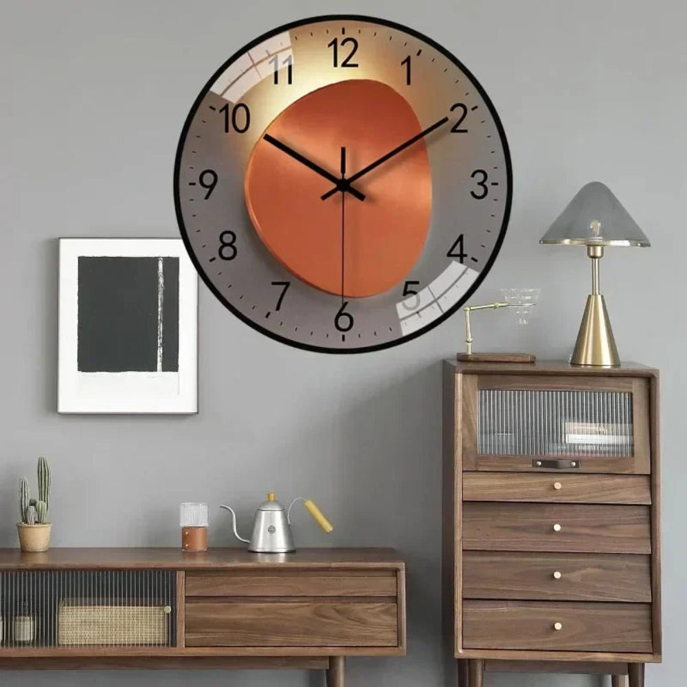 ClarityTime - Minimalistische wandklok met helder digitaal display en stille werking