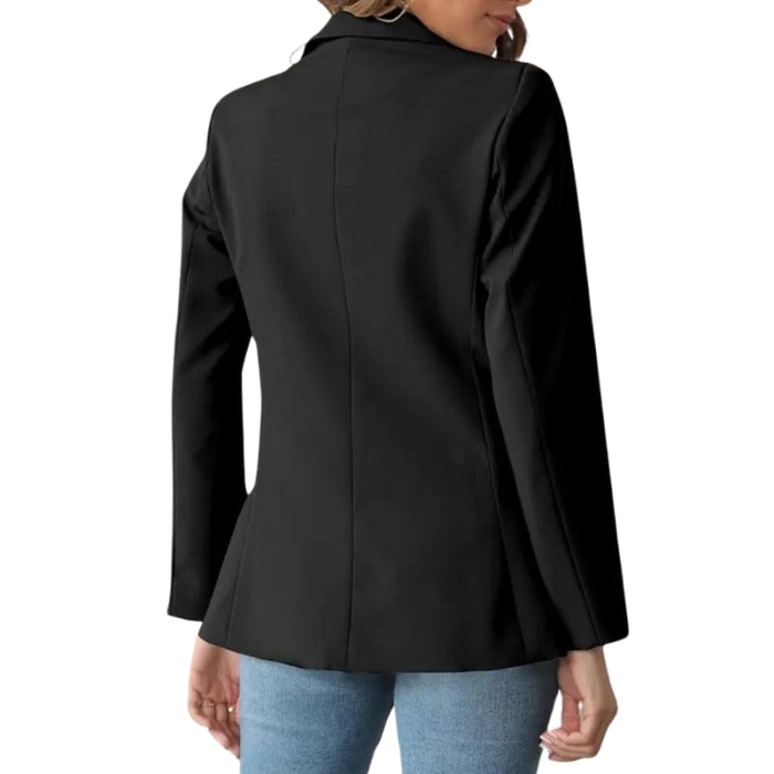 Stephanie - Tailored Fit Eén Knop Blazer met Lange Mouwen
