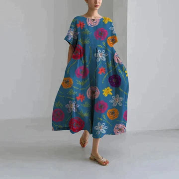 BlossomWear - Jurk Met Bloemenprint