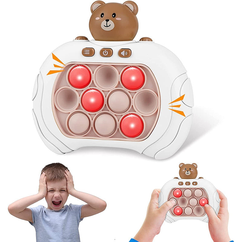 PopSpark – Draagbare bubbelspelconsole met oplichtende knoppen en pop-it-indeling
