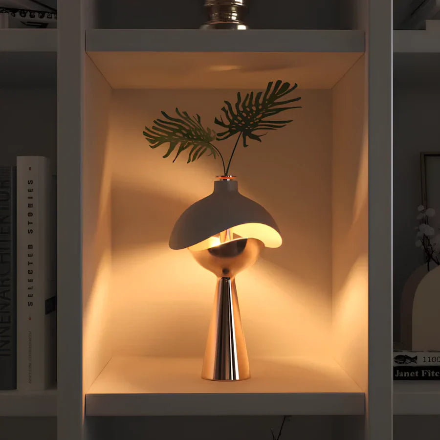 LumiAura - Unieke decoratieve tafellamp met artistiek sculpturaal ontwerp