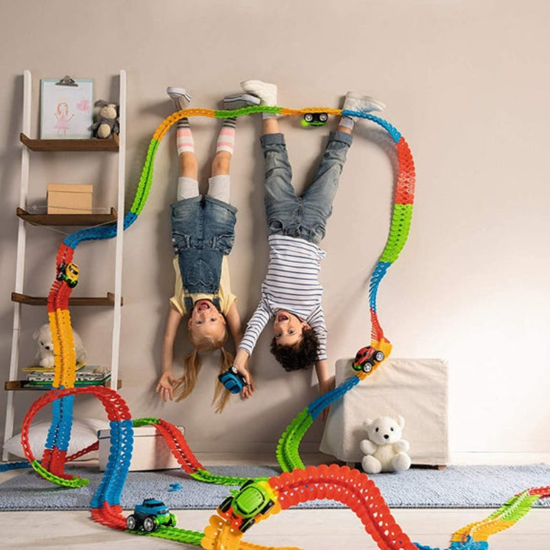 TrackWhiz – Flexibele racebaanset met 360°-autobeweging en aangepaste lay-outopties