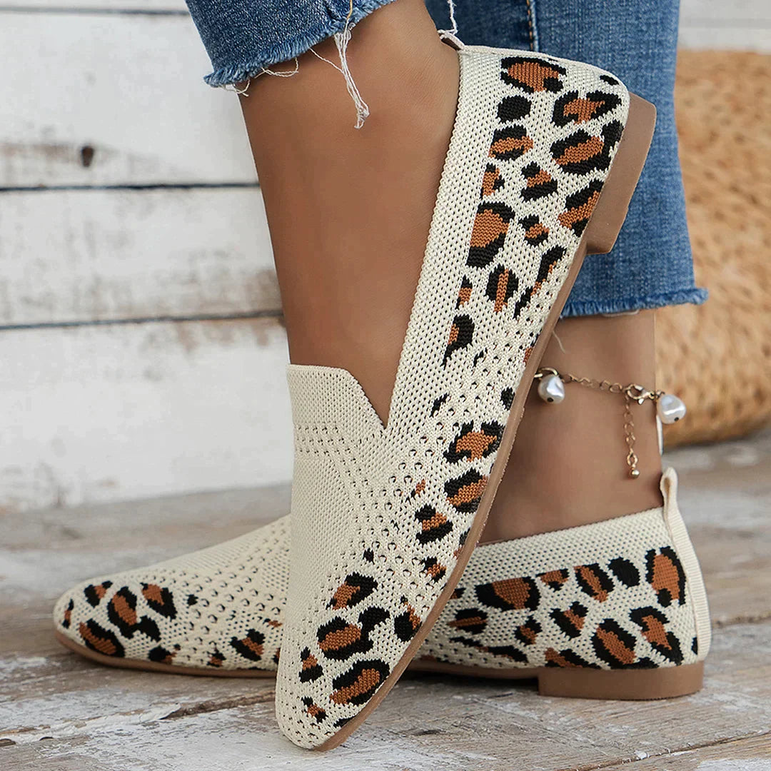 Lina - Lichtgewicht platte schoenen met ademende mesh en antislipzool