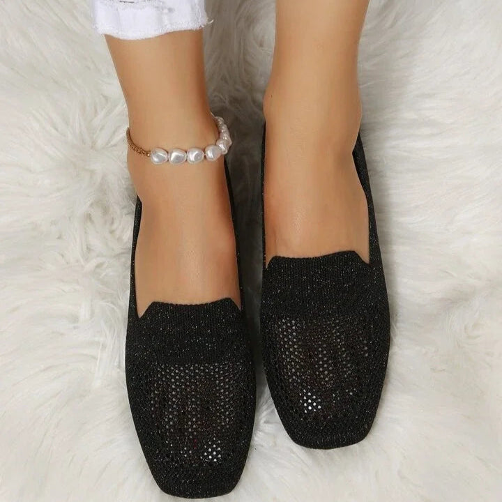 Lina - Lichtgewicht platte schoenen met ademende mesh en antislipzool