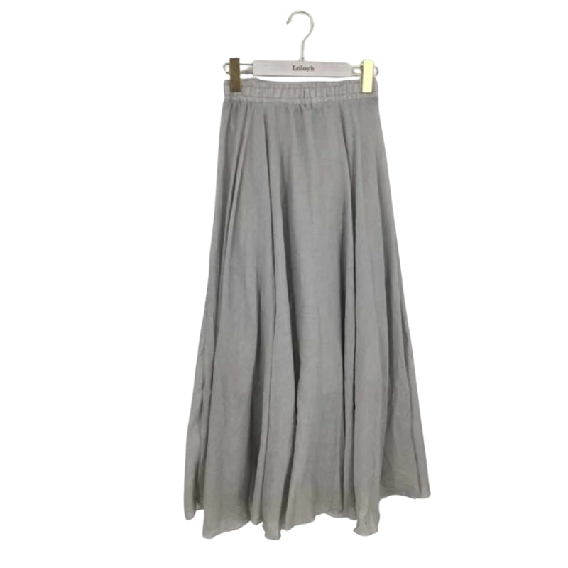 Mireille – Lichtgewicht maxirok met hoge taille