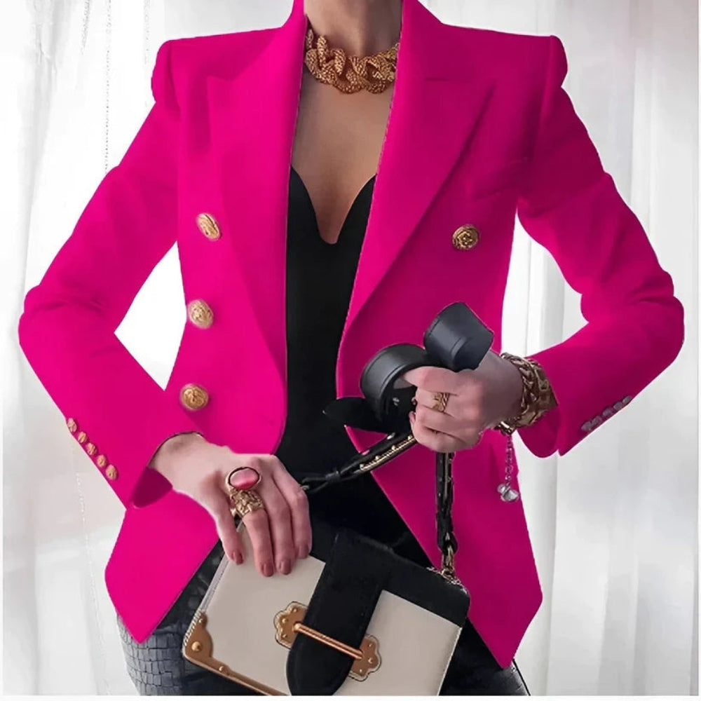 Eva - Elegante blazer met lange mouwen en knoopsluiting