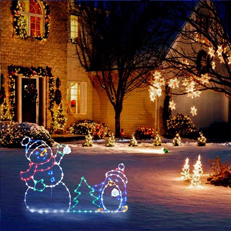 WinterJoy - Sneeuwballengevecht LED-decoratie voor een speelse kerstsfeer