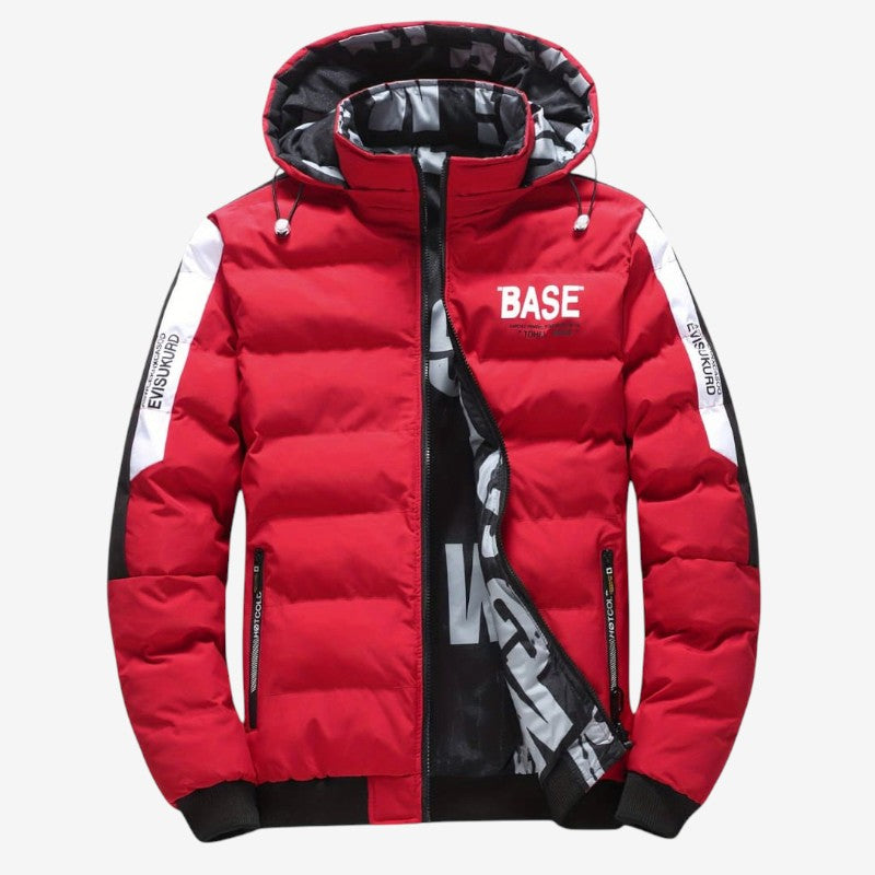 Camila – Dubbelzijdige jas met Lange Mouwen Verstelbare Capuchon en Ritssluiting