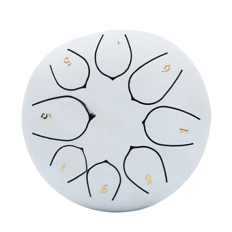 ToneEase – Stalen Hand Pan Trommelset met Drumstokken, Vingerplectrums en Decoratieve Stickers