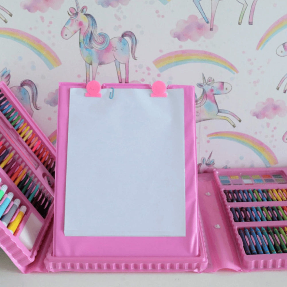CraftiKidz – Complete tekenset van 208 stuks voor beginnende makers en jonge kunstenaars