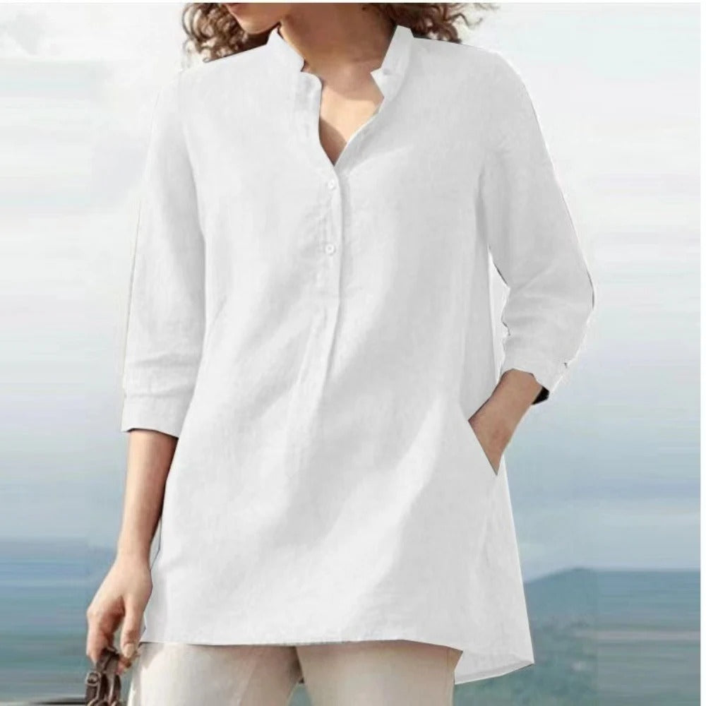 Elara – Pullover met staande kraag en lange mouwen
