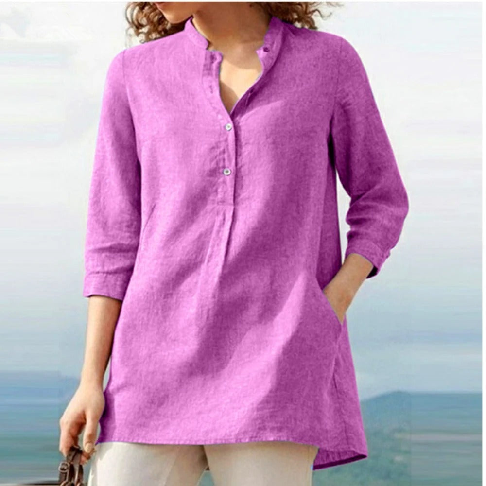 Elara – Pullover met staande kraag en lange mouwen