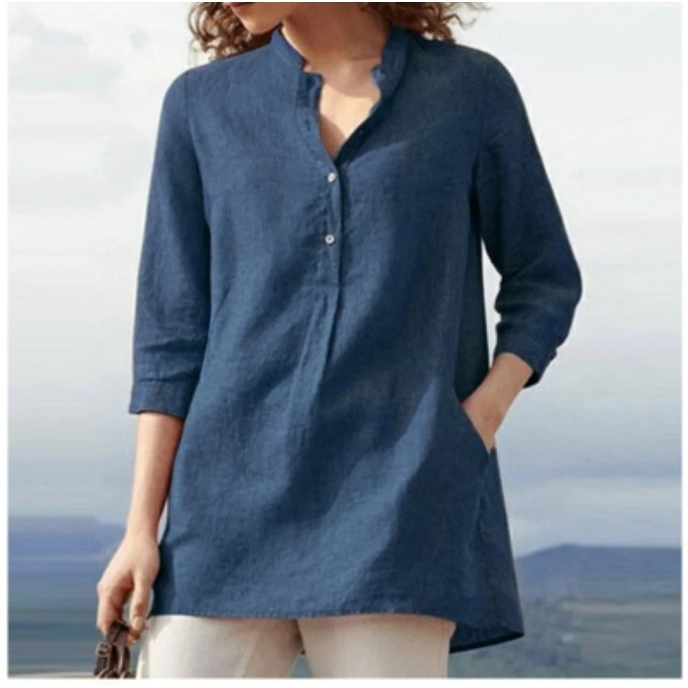 Elara – Pullover met staande kraag en lange mouwen