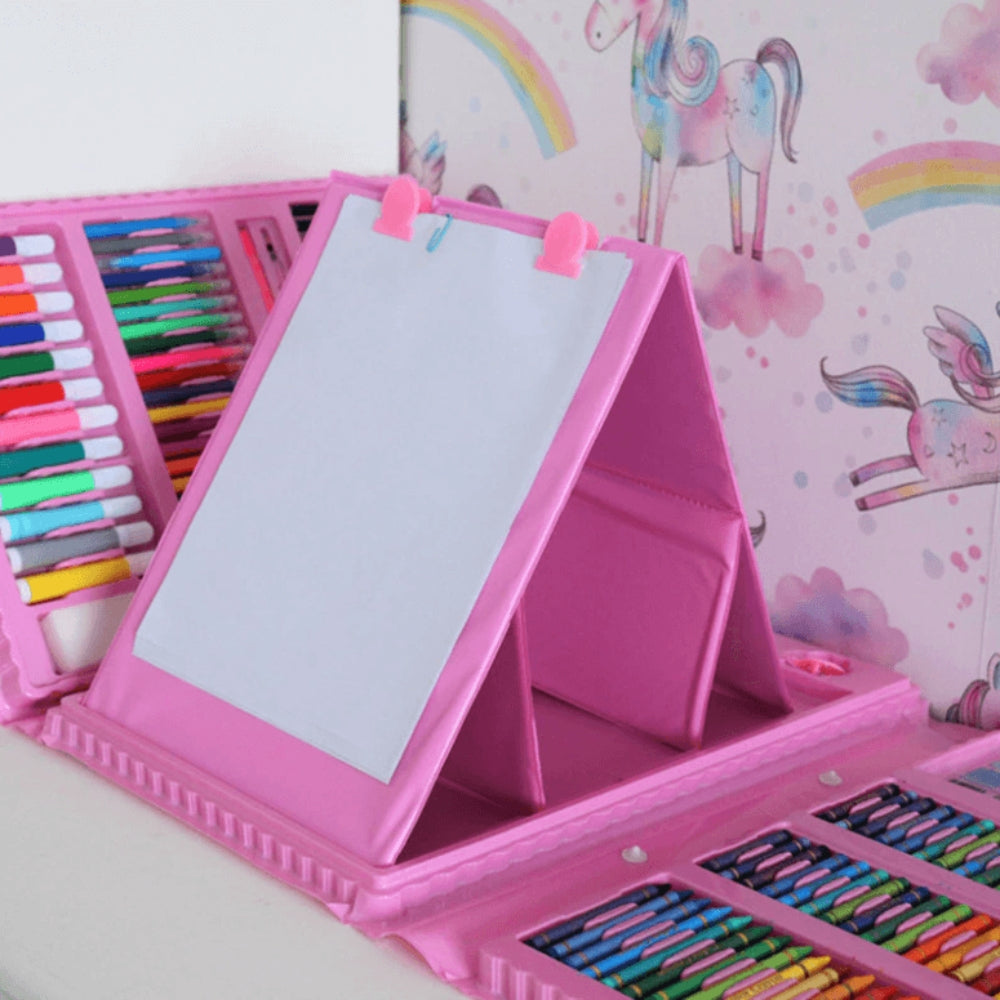 CraftiKidz – Complete tekenset van 208 stuks voor beginnende makers en jonge kunstenaars