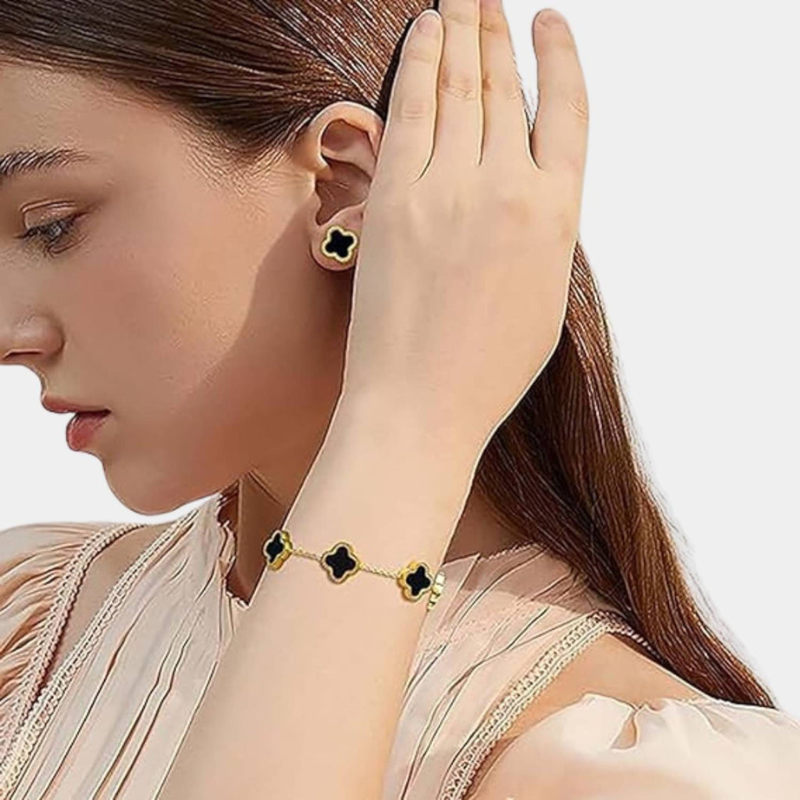 Veloria – Luxe Sieradenset met Ketting, Armband en Oorbellen
