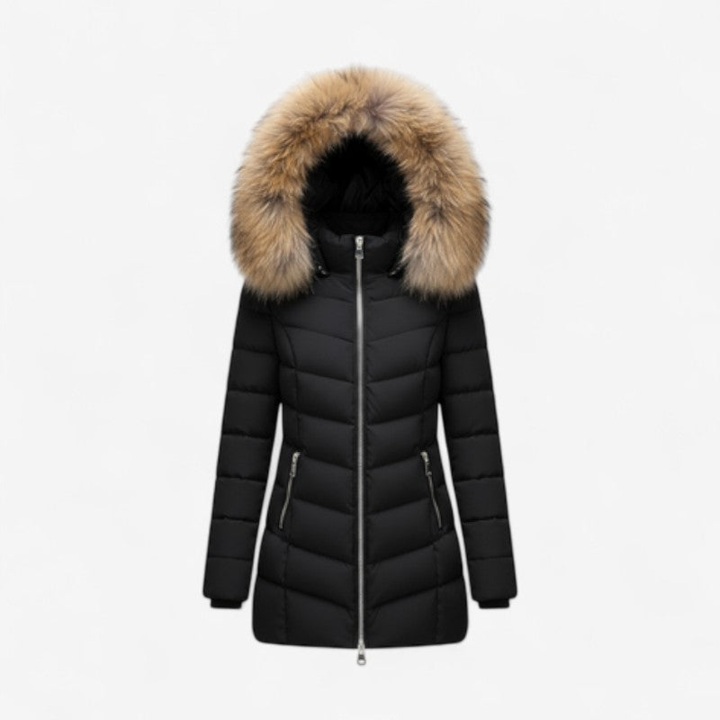 Piper – Jas met lange mouwen verstelbare capuchon en ritssluiting