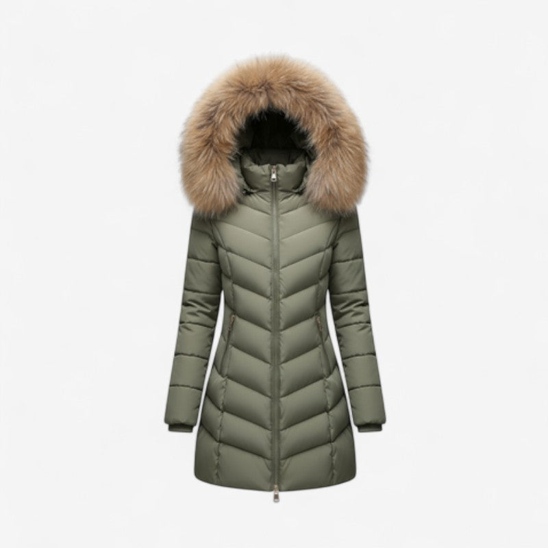 Piper – Jas met lange mouwen verstelbare capuchon en ritssluiting