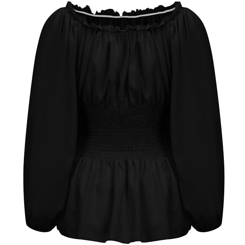 Nova - Schouderloze blouse met verstelbare taillebandjes