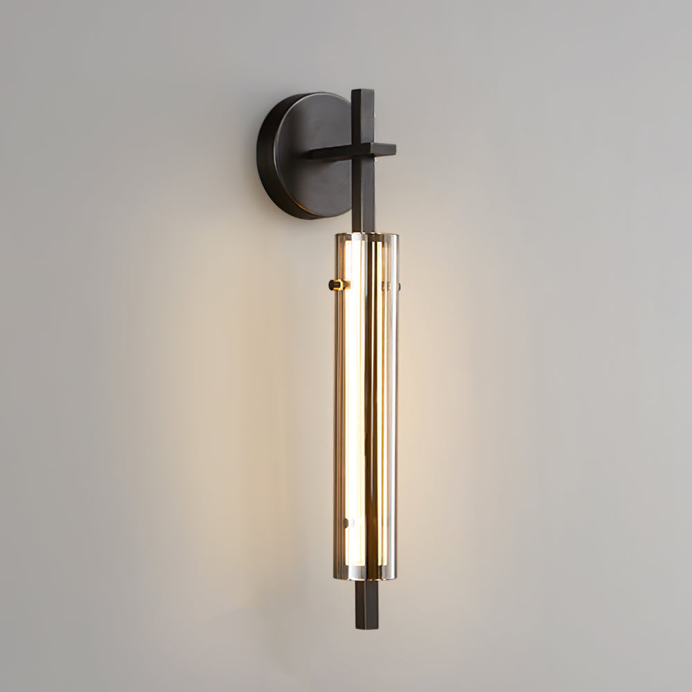 LumiBeam – Wandlamp van Messing en Glas met Geïntegreerde LED