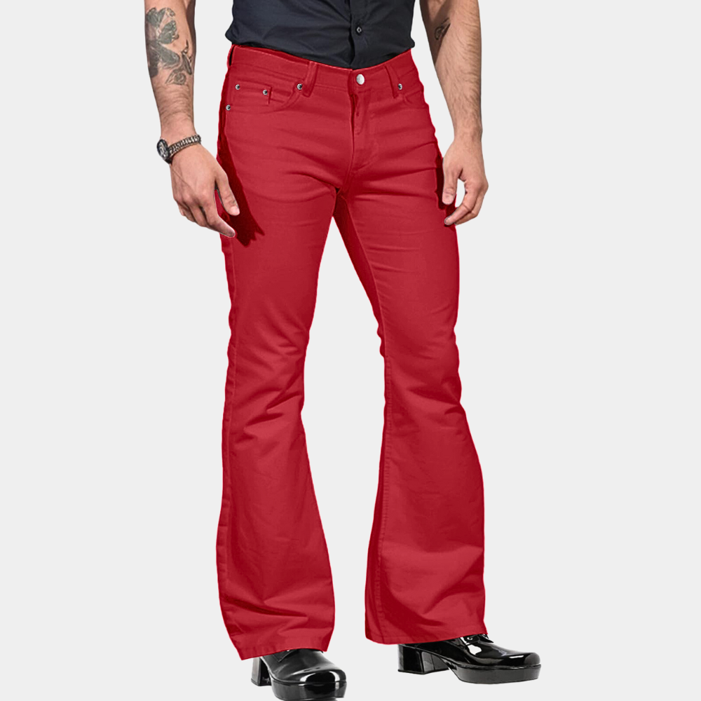 Leo - Stijlvolle Flared Jeans met Klassieke Veilige Zak