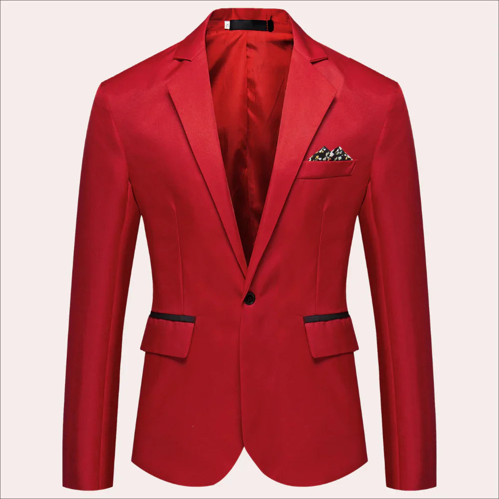 Hoymans - Geraffineerde blazer met lange mouwen en knoopsluiting vooraan