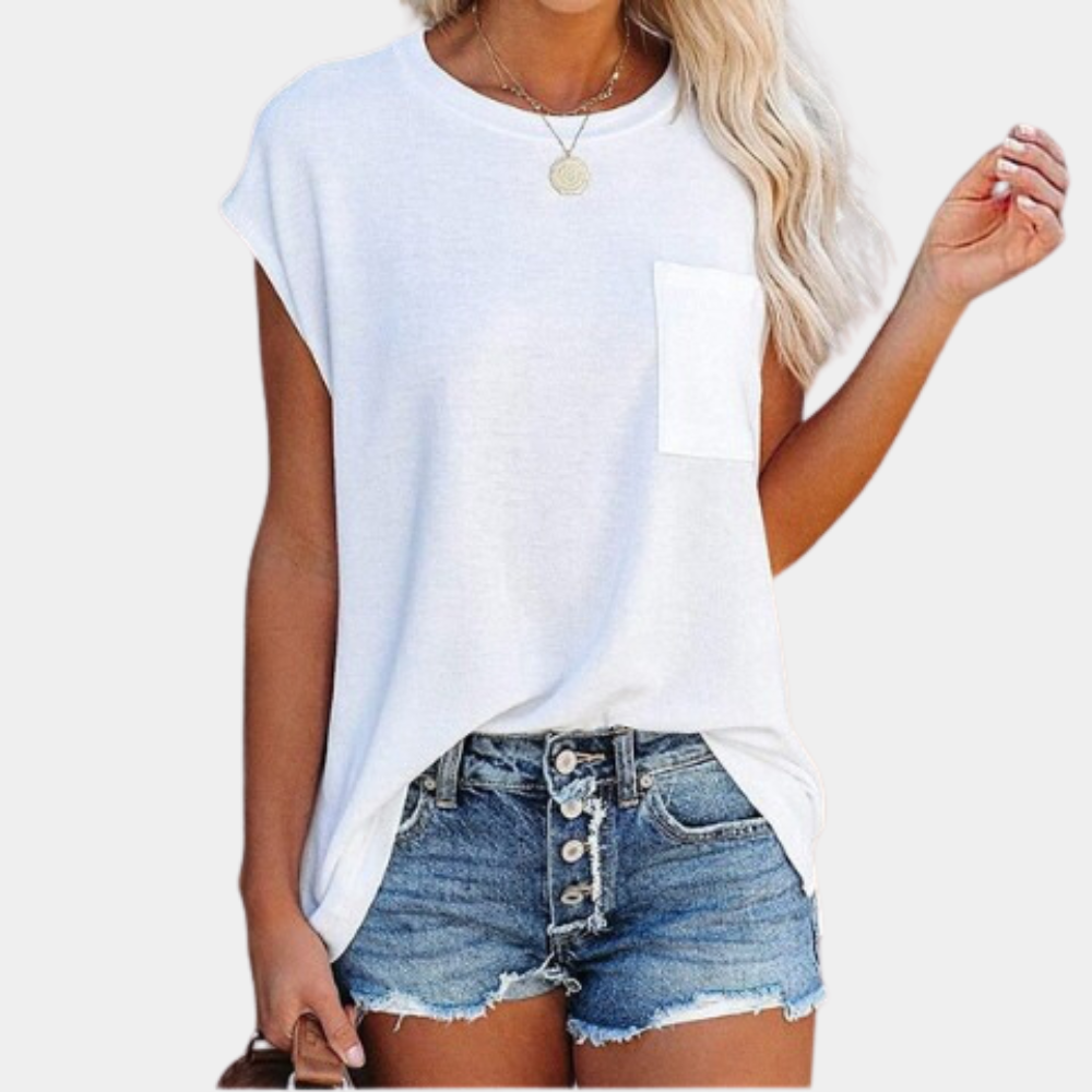 Noa – Trendy T-shirt met korte mouwen en ronde hals