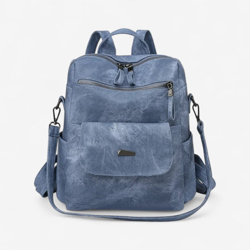 Anna – Rugzak met Meerdere Ritssluitingsvakken en Verstelbare Bandjes