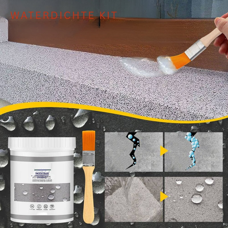 AquaShield - Onzichtbaar waterdicht middel met eenvoudige kwastapplicatie