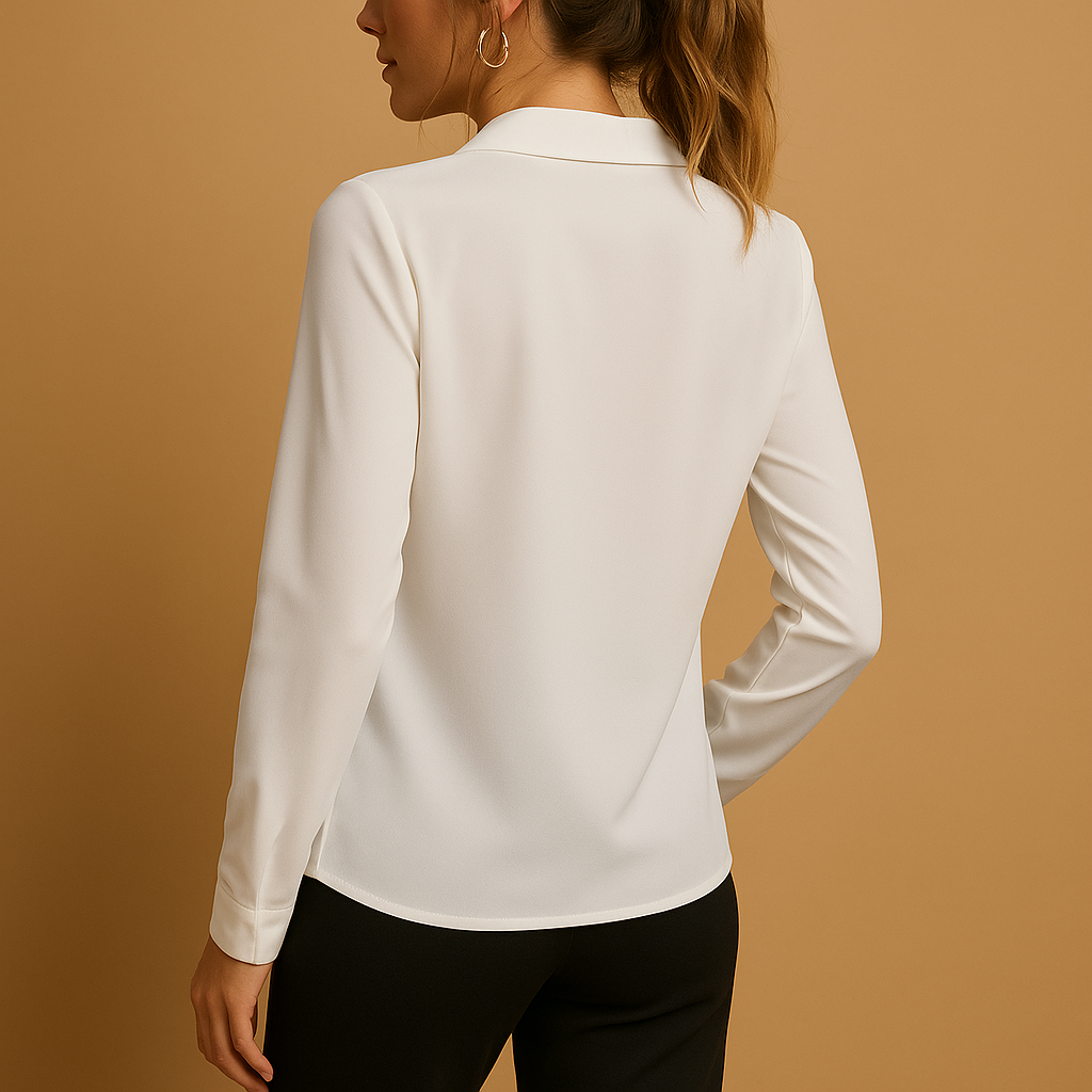 Celeste – Elegante blouse met knoopsluiting en lange mouwen