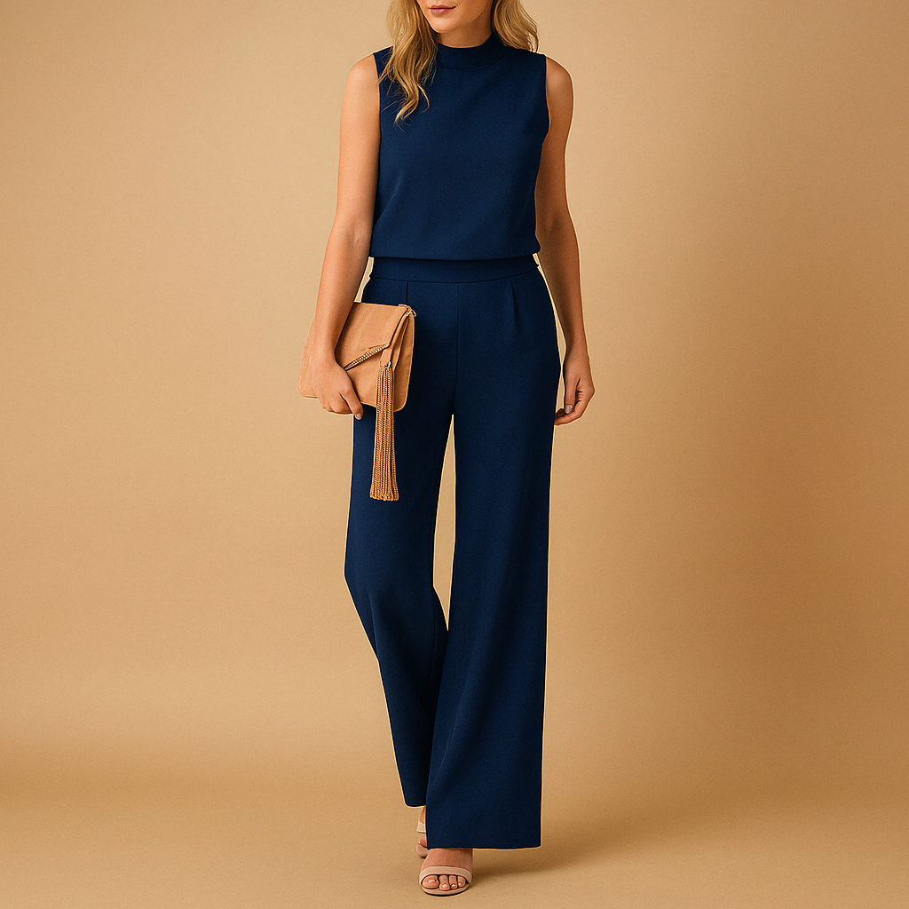 Naina – Elegante jumpsuit met ronde halslijn en comfortabele pasvorm