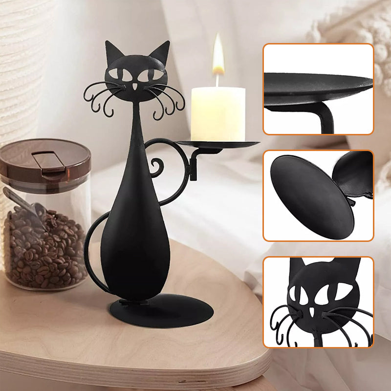 CatGlow - Charmante kaarsenhouder in de vorm van een kat voor moderne huizen