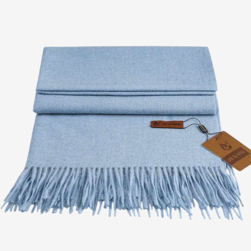 Maria – Grote Sjaal met Decoratief Kwastje Ontwerp