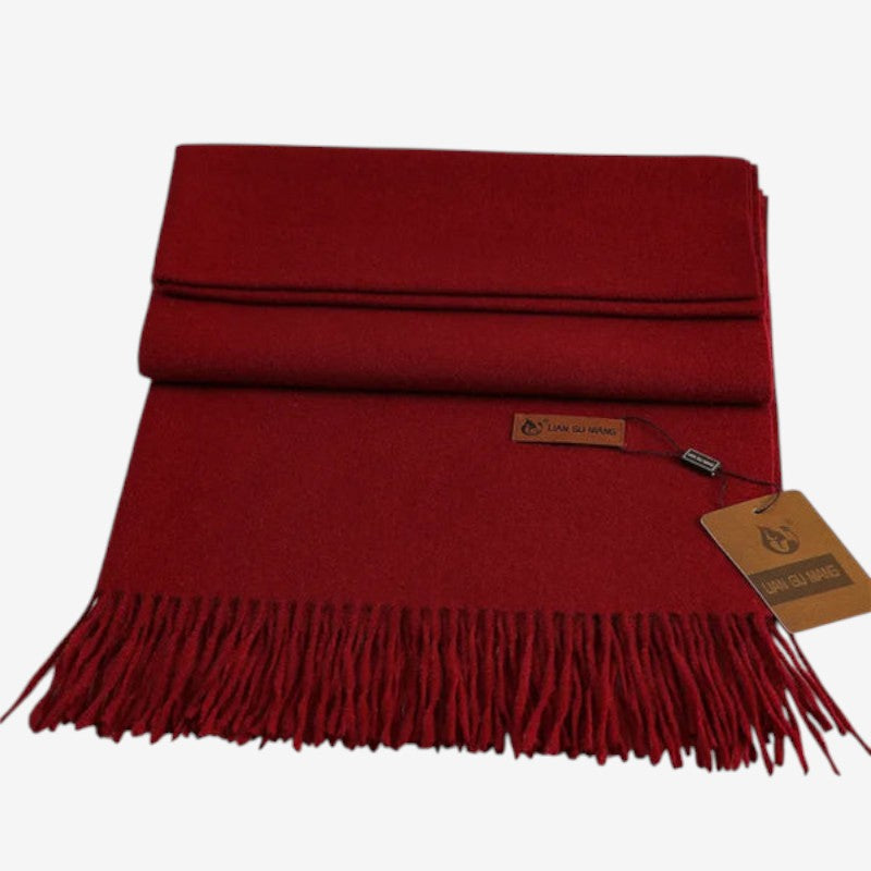 Maria – Grote Sjaal met Decoratief Kwastje Ontwerp