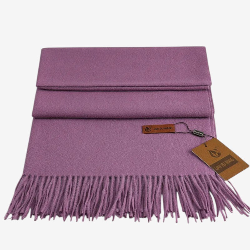 Maria – Grote Sjaal met Decoratief Kwastje Ontwerp