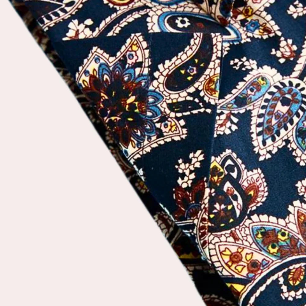 Noah - Klassiek shirt met korte mouwen en bloemenprint