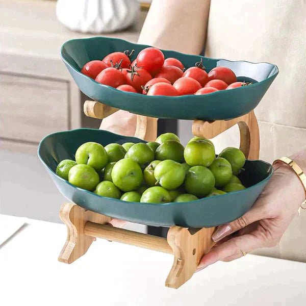 FruitStack - Creatieve fruitschaal met meerdere lagen voor stijlvolle en ruimtebesparende opslag