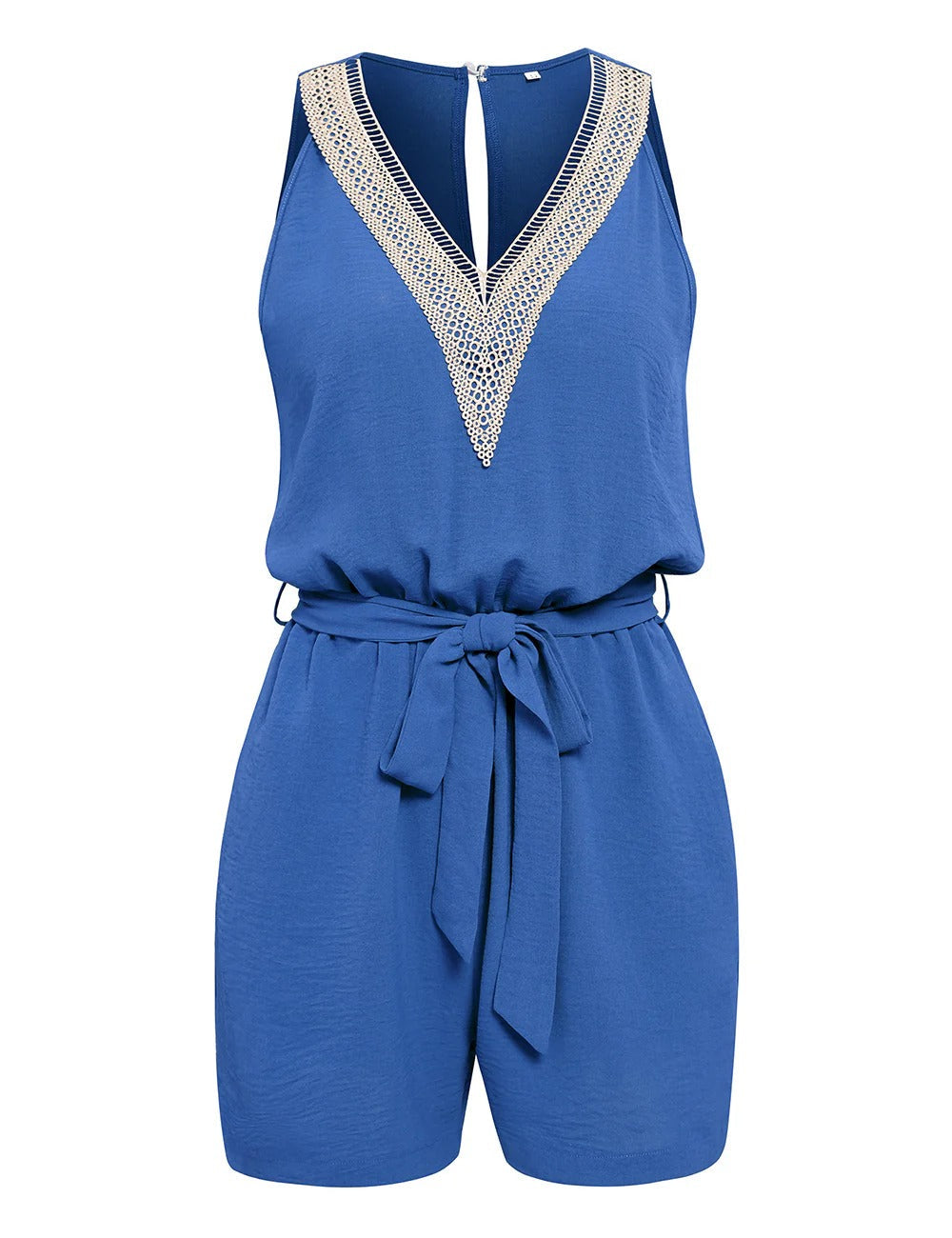 Elara - Chique mouwloze romper met een flatterende tailleband