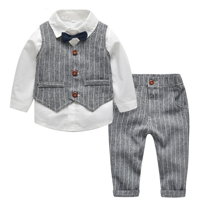 Jayden – Klassieke 3-delige set met mouwloos vest en casual broek