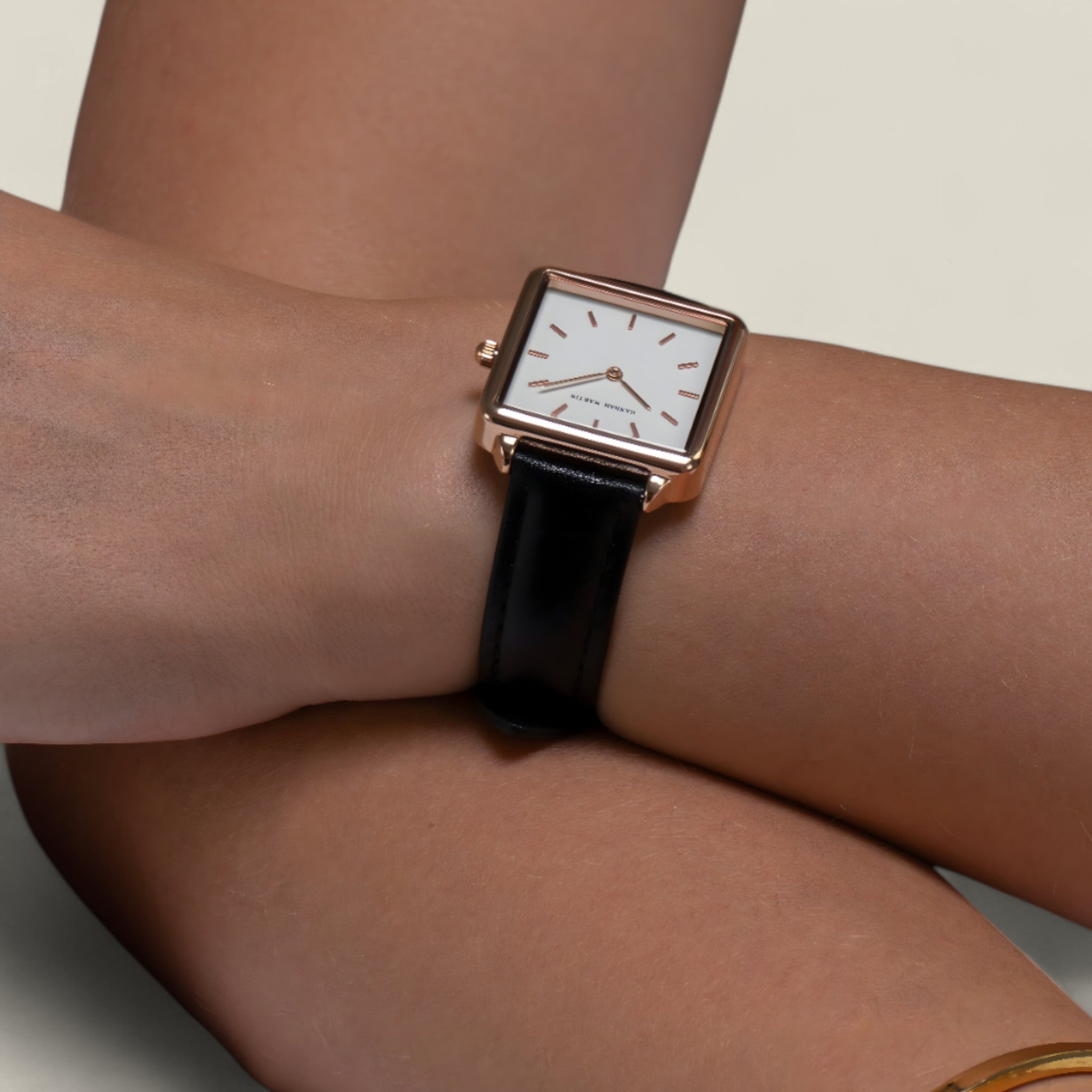 Dani - Vierkant horloge met elegant ontwerp en stijlvolle band voor een verfijnde look