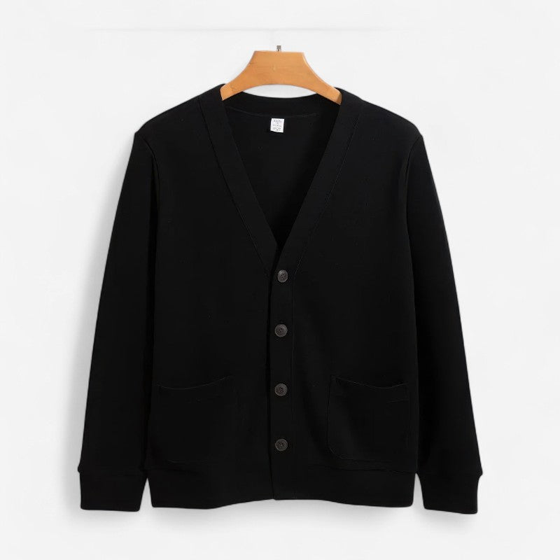 Jonathan - Vest met Lange Mouwen V Hals en Knopen