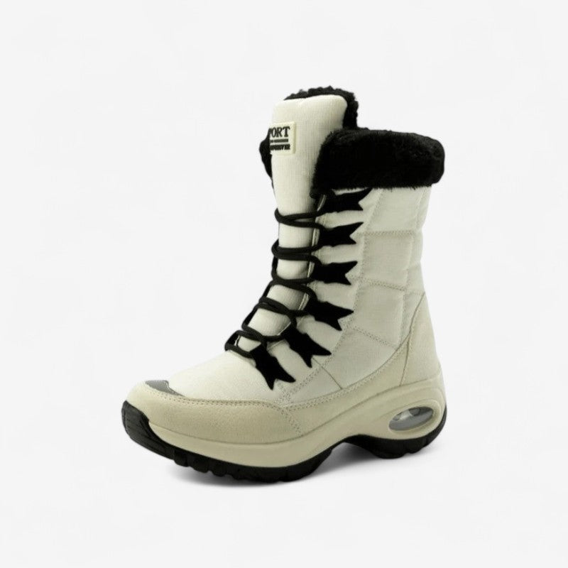 Hallie - Ronde teen Laarzen met Vetersluiting en Antislipzool