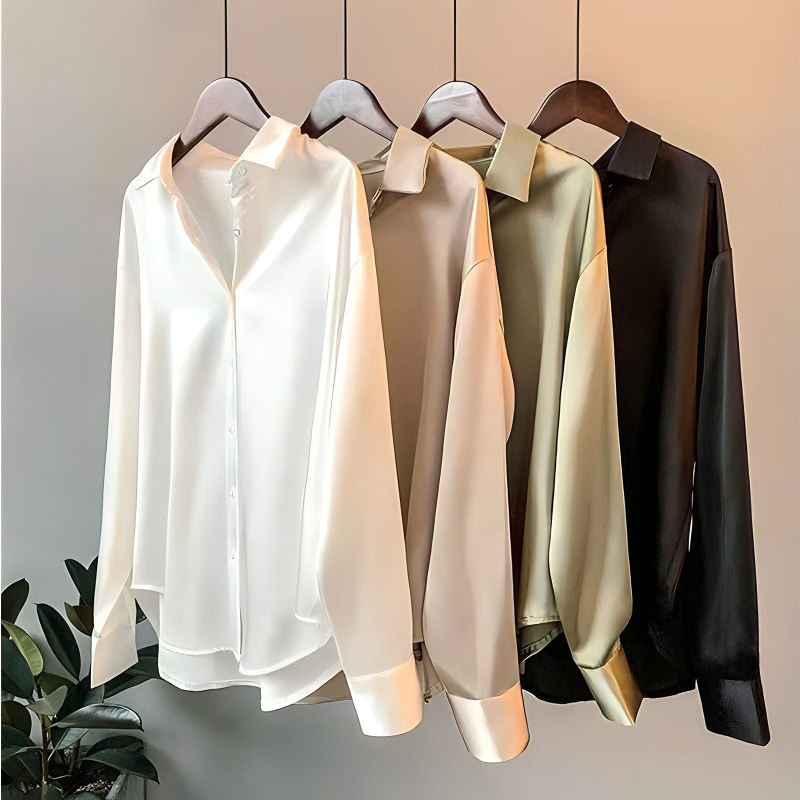 Nora - Veelzijdige Zijden Top Voor Moderne Elegantie