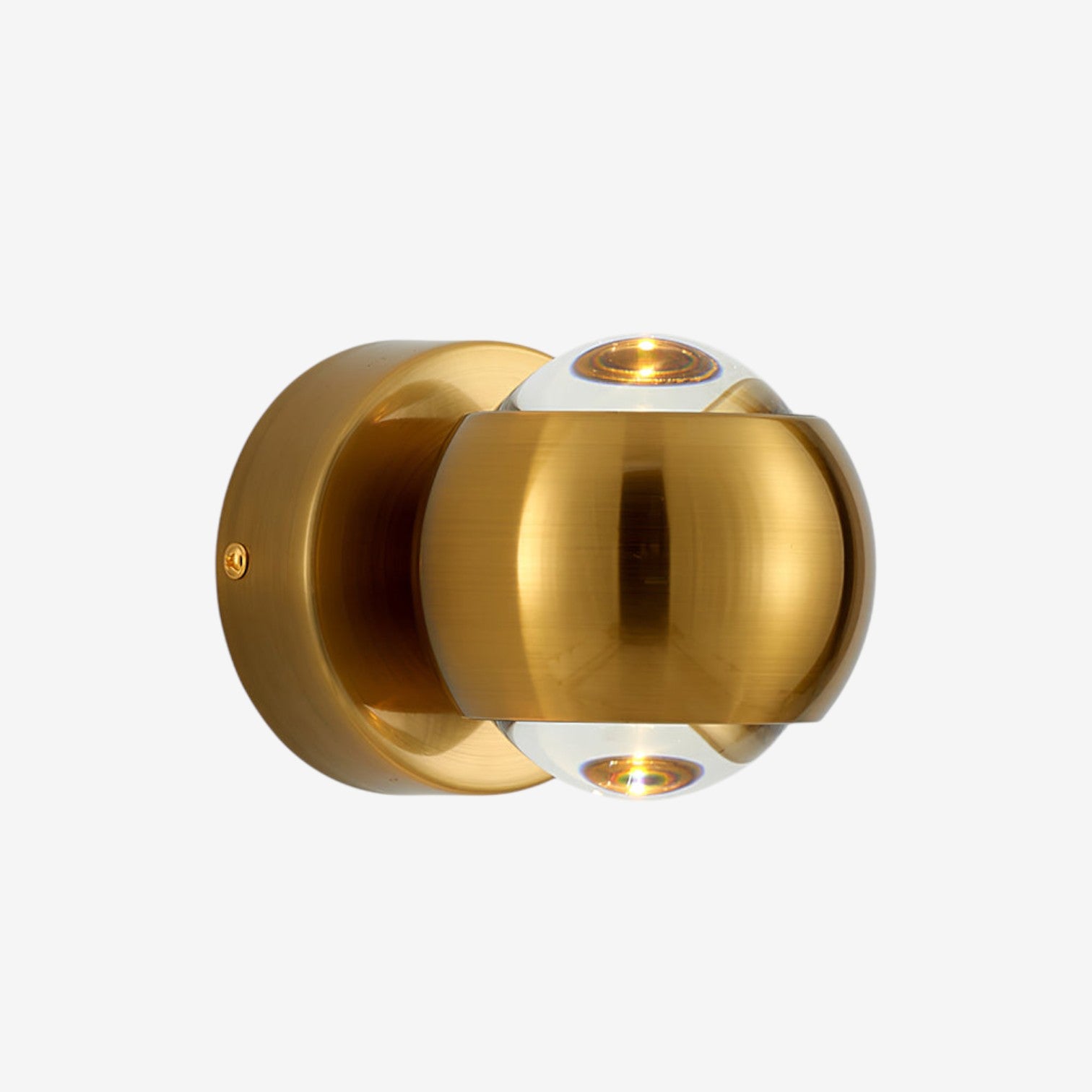 LumiAxis – Aluminium en Kristallen Wandlamp met Verticaal Ontwerp